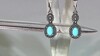 Pendientes en plata con Turquesa bella durmiente (Desert Chic)