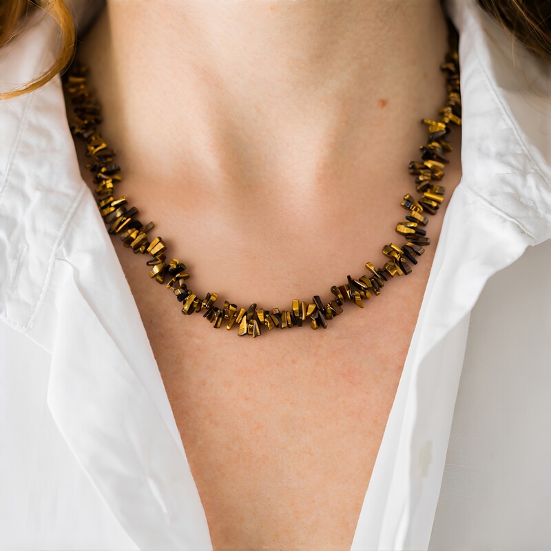 Collar con Ojo de tigre