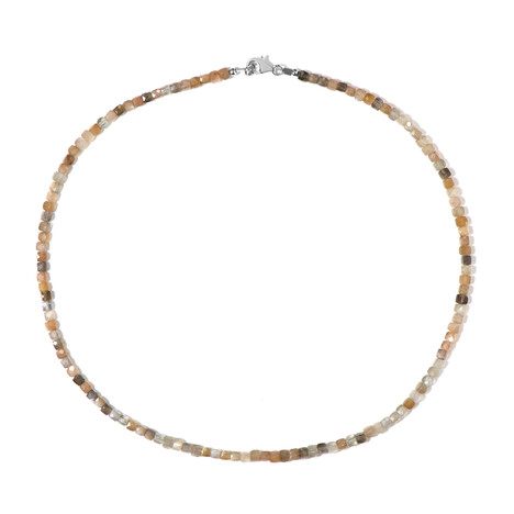 Mondstein-Silberhalskette