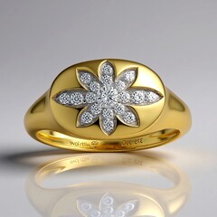 Anello in oro con Diamante SI1 (G) (Annette)