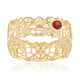 Edelroter Spinell-Goldring (Ornaments by de Melo)