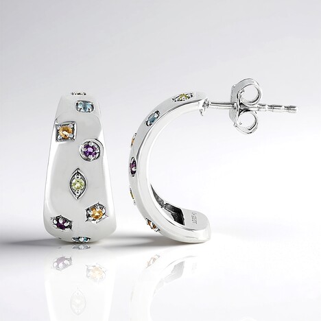Orecchini in argento con Peridoto