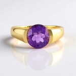 Anello in argento con Ametista del Marocco