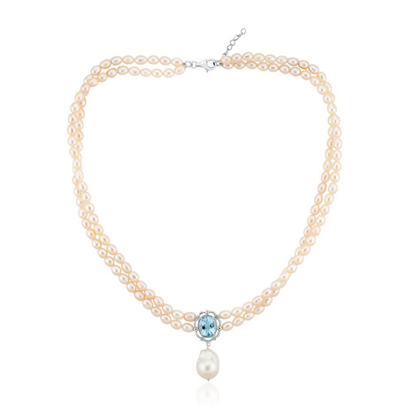 Collar en plata con Perla blanca Freshwater (TPC)