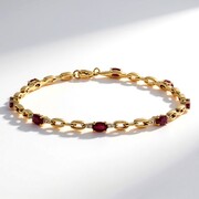 Bracciale in oro con Rubino Mozambico AAA