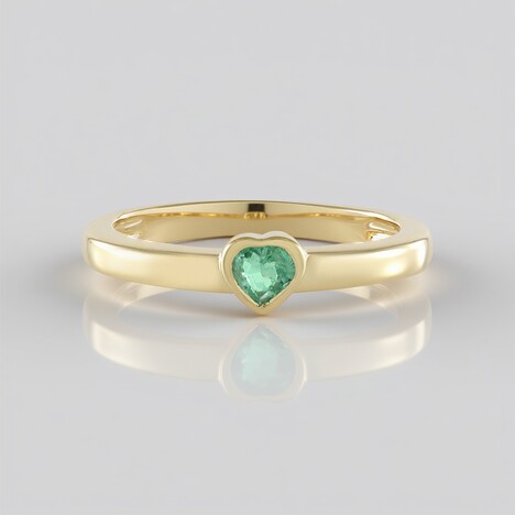 Anello in argento con Smeraldo Colombiano