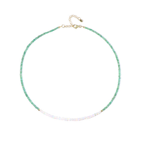 Collar en plata con Esmeralda de Zambia