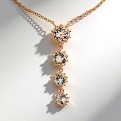 Collana in oro con Morganite AAA