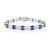 Brazalete en plata con Cianita de Nepal