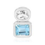 Sky Blue Topaz Silver Pendant (MONOSONO COLLECTION)