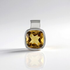 Ciondolo in argento con Quarzo Champagne