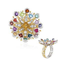 Zilveren ring met een citrien (Gems en Vogue)