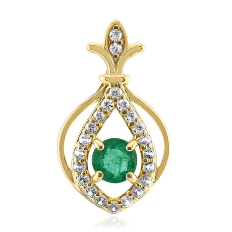 Ciondolo in argento con Smeraldo Zambia