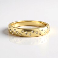 Gouden ring met I2 Bruine Diamanten (SUHANA)