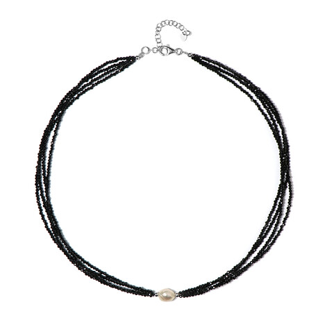 Edelstein-Silberhalskette