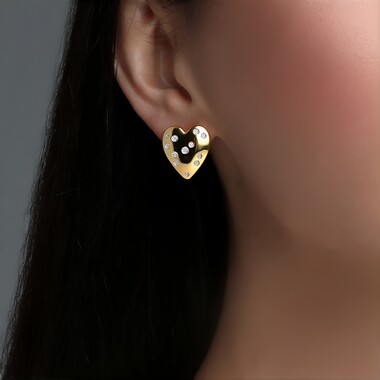 Orecchini in oro con Diamante SI1 (G) (Annette)