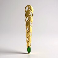 Pendentif en argent et Diopside de Russie (SAELOCANA)