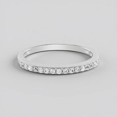 Bague en argent et Zircon