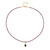 Mozambique Garnet Silver Necklace
