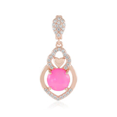 Colgante en plata con Ópalo rosa de Etiopía