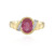 Anillo en plata con Zafiro rosa de Madagascar
