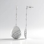 Boucles d'oreilles en argent et Zircon (SAELOCANA)