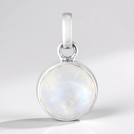 Ciondolo in argento con Labradorite Bianca