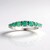 Anello in argento con Smeraldo Brasiliano