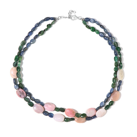 Collana in argento con Opale Rosa