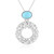 Sleeping Beauty Turquoise Silver Necklace (Ornaments by de Melo)
