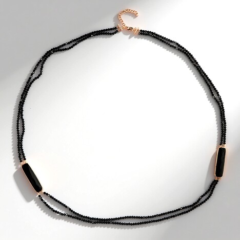 Collier en argent et Spinelle noir (KM by Juwelo)