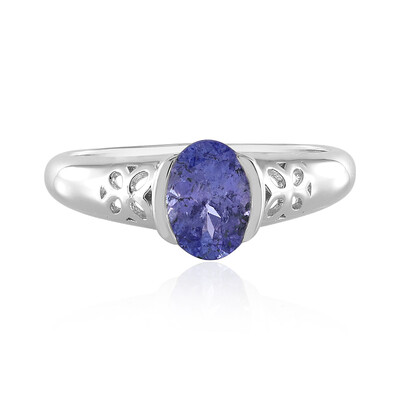 Zilveren ring met een tanzaniet (Adela Silber)