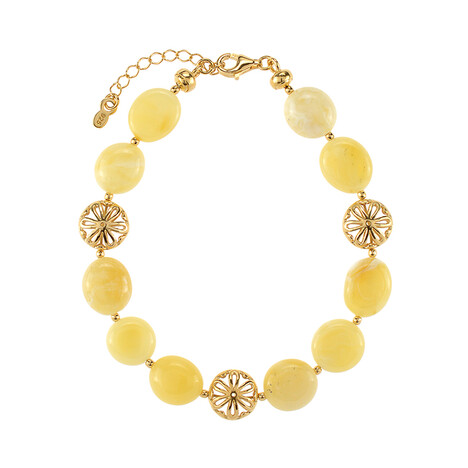 Baltischer Milky-Bernstein-Silberarmband (dagen)