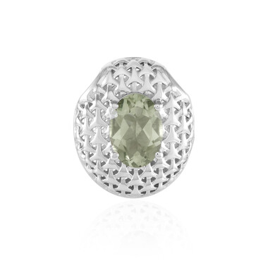 Grüner Amethyst-Silberanhänger (MONOSONO COLLECTION)