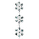Zilveren hanger met Fancy diamanten