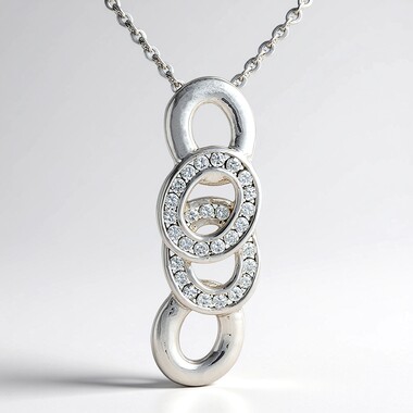Collier en argent et Zircon