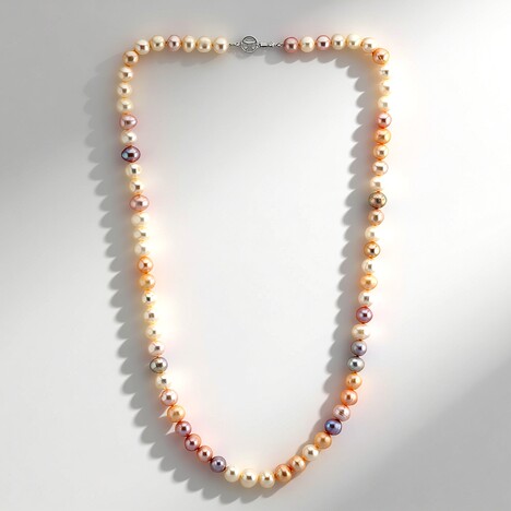 Collana in argento con Perla di Acqua Dolce (TPC)