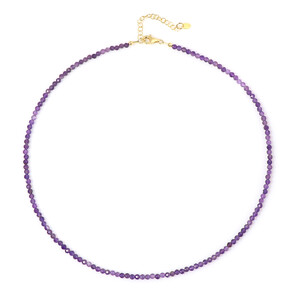 Collar en plata con Amatista de Zambia