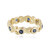 9K Blue Sapphire Gold Ring (de Melo Gold)