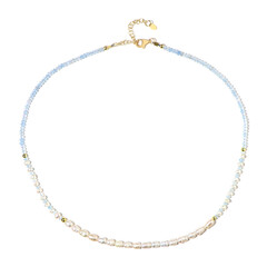 Collier en argent et Aigue-marine du Brésil