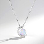 Collier en argent et Opale Welo (de Melo Essence)
