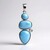 Ciondolo in argento con Larimar