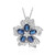 Gouden halsketting met Blauwe Ceylon saffieren (CIRARI)
