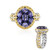 Anillo en plata con Tanzanita (Gems en Vogue)