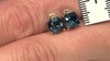 Pendientes en oro con Topacio azul de Londres (CIRARI)