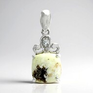 Ciondolo in argento con Magnesite