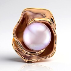 Ciondolo in argento con Perla Ming Porpora