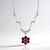 Collana in argento con Spinello Rosso