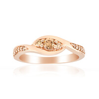 Bague en or et Diamant rose de France SI1 d'Argyle 