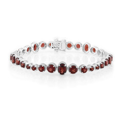 Brazalete en plata con Granate de la India